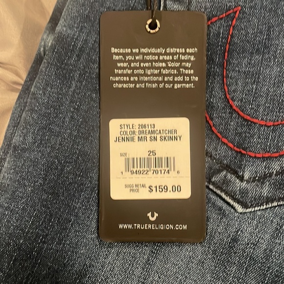 True Religion - New with tags - Skinny Jeans - Picture 3 of 3